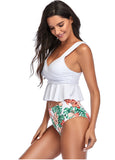 Floral Tankini Two Piece Swimsuits