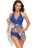 Floral Halter Two Piece Swimsuit